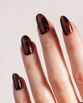 Künstliche Nägel, Soft Gel Press Ons Mosaic Amber, 30 St Doonails