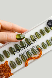 Doonails Künstliche Nägel, Soft Gel Press Ons Olive You Short Round, 30 St