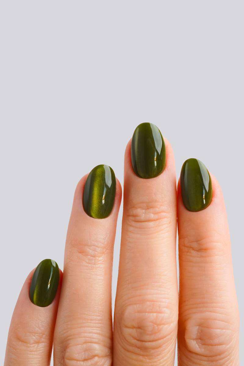 Doonails Künstliche Nägel, Soft Gel Press Ons Olive You Short Round, 30 St