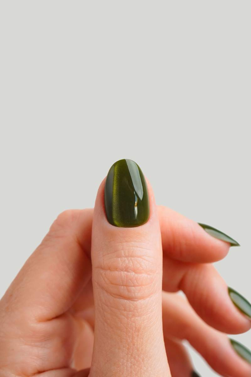 Doonails Künstliche Nägel, Soft Gel Press Ons Olive You Short Round, 30 St