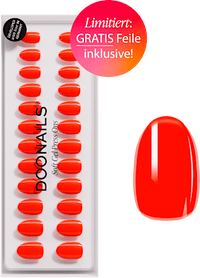 Künstliche Nägel, Soft Gel Press Ons On Fire, 30 St Doonails