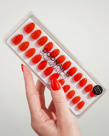 Künstliche Nägel, Soft Gel Press Ons On Fire, 30 St Doonails
