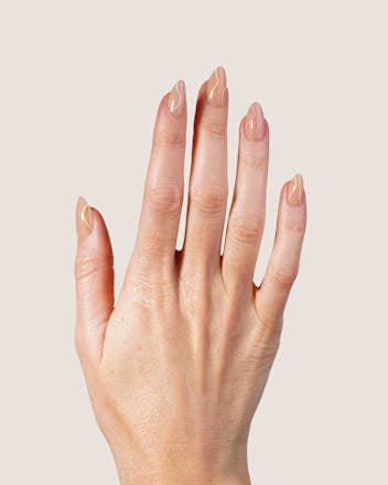 Künstliche Nägel, Soft Gel Press Ons Pastel Swirl Short Almond, 30 St