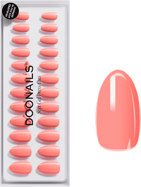 Künstliche Nägel, Soft Gel Press Ons Peach Please Short Almond, 30 St