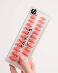 Künstliche Nägel, Soft Gel Press Ons Peach Please Short Almond, 30 St