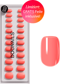 Künstliche Nägel, Soft Gel Press Ons Peach Please, 30 St Doonails
