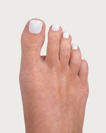 Künstliche Nägel, Soft Gel Press Ons Pediküre Snow White, 30 St