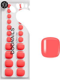Künstliche Nägel, Soft Gel Press Ons Pediküre Sunset Coral, 30 St