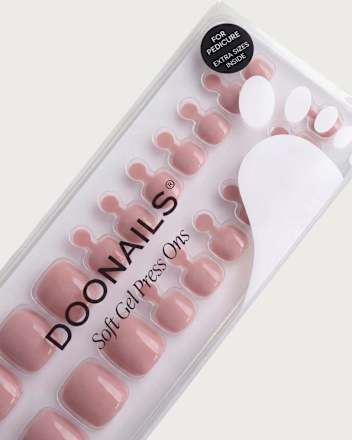 Künstliche Nägel, Soft Gel Press Ons Pediküre Valentine Crush, 30 St