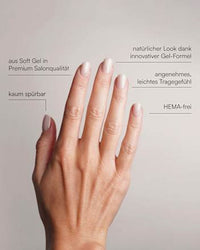Künstliche Nägel, Soft Gel Press Ons Pillow Talk Extra Short Square, 30 St