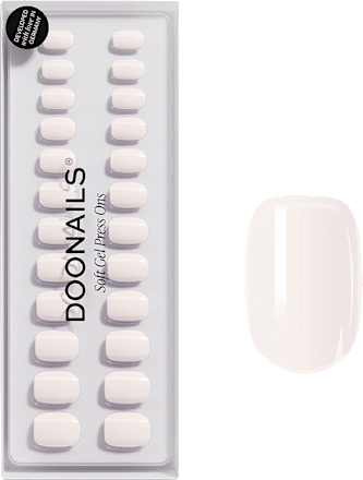 Künstliche Nägel, Soft Gel Press Ons Pillow Talk Extra Short Square, 30 St