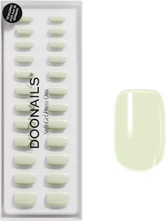 Künstliche Nägel, Soft Gel Press Ons Pistachio Short Square, 30 St