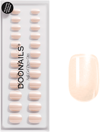 Künstliche Nägel, Soft Gel Press Ons Prosecco Extra Short Square, 30 St