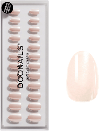 Künstliche Nägel, Soft Gel Press Ons Prosecco Short Round, 30 St