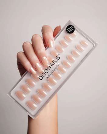 Künstliche Nägel, Soft Gel Press Ons Prosecco Short Round, 30 St