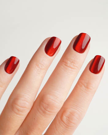 Künstliche Nägel, Soft Gel Press Ons Red Cat Eye, 30 St Doonails
