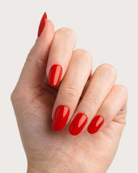 Künstliche Nägel, Soft Gel Press Ons Rose Red Medium Round, 30 St