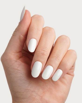 Künstliche Nägel, Soft Gel Press Ons Snow White Medium Round, 30 St
