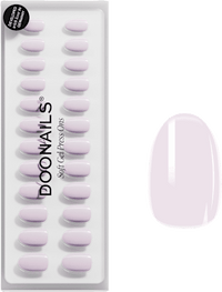 Künstliche Nägel, Soft Gel Press Ons Soft Lilac Short Round, 30 St