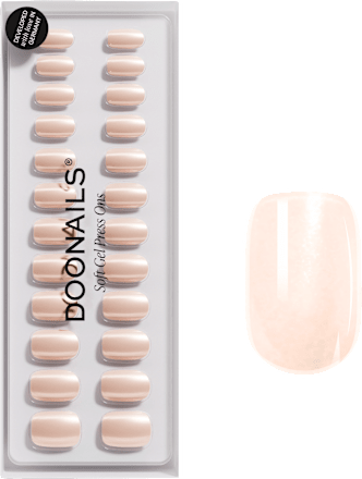 Künstliche Nägel, Soft Gel Press Ons Square Prosecco Short Square, 30 St