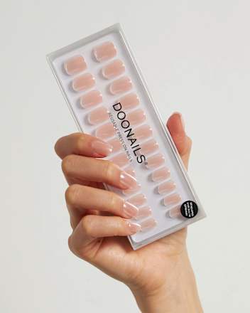 Künstliche Nägel, Soft Gel Press Ons Square Prosecco Short Square, 30 St