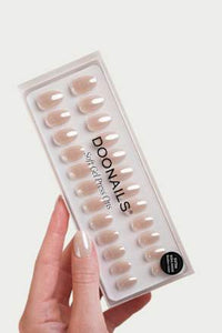 Künstliche Nägel, Soft Gel Press Ons Toffee Short Round, 30 St