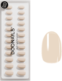 Künstliche Nägel, Soft Gel Press Ons Vanilla Short Round, 30 St