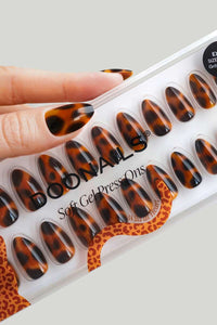 Doonails Künstliche Nägel, Soft Gel Press Ons Wild Heart Short Almond, 30 St