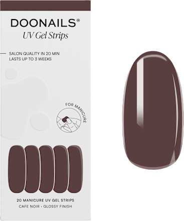 UV Gel Nagelfolien, Gel Strips Cafe Noir, 20 St Doonails