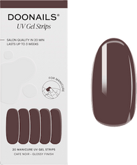 UV Gel Nagelfolien, Gel Strips Cafe Noir, 20 St Doonails