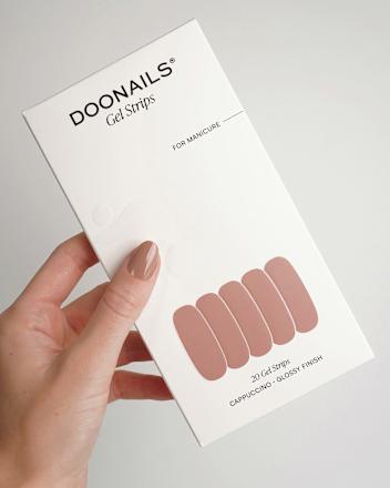 UV Gel Nagelfolien, Gel Strips Cappuccino, 20 St Doonails