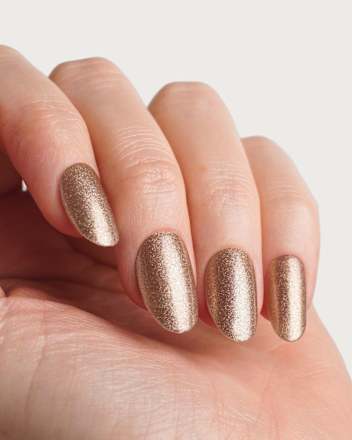 UV Gel Nagelfolien, Gel Strips Gold Shimmer, 20 St