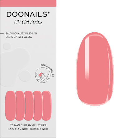 UV Gel Nagelfolien, Gel Strips Lazy Flamingo, 20 St