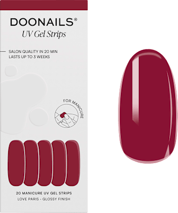 UV Gel Nagelfolien, Gel Strips Love Paris, 20 St