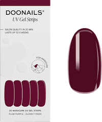 UV Gel Nagelfolien, Gel Strips Mani Plum Purple, 20 St