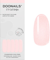UV Gel Nagelfolien, Gel Strips Marshmallow, 20 St