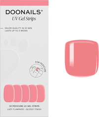 UV Gel Nagelfolien, Gel Strips Pediküre Lazy Flamingo, 32 St