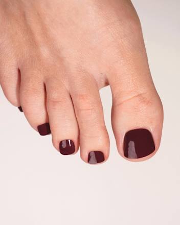 UV Gel Nagelfolien, Gel Strips Pediküre Plum Purple, 32 St
