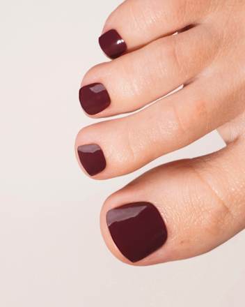 UV Gel Nagelfolien, Gel Strips Pediküre Plum Purple, 32 St