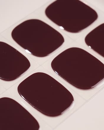 UV Gel Nagelfolien, Gel Strips Pediküre Plum Purple, 32 St