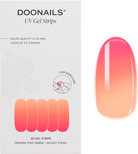 UV Gel Nagelfolien, Gel Strips Pink Ombre, 20 St Doonails