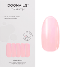 UV Gel Nagelfolien, Gel Strips Rosy Flash, 20 St Doonails