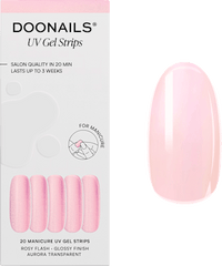 UV Gel Nagelfolien, Gel Strips Rosy Flash, 20 St