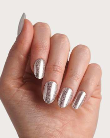 UV Gel Nagelfolien, Gel Strips Silver Cat Eye, 20 St