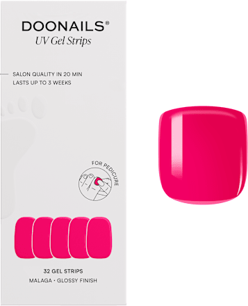 UV Gel Nagelfolien, Pediküre Gel Strips Malaga, 20 St Doonails