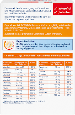 A-Z Depot Tabletten 120 St, 178,8 g