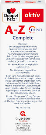 AZ Depot tabletten 120 stuks, 178,8 g