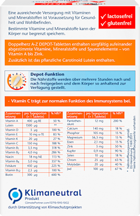 AZ Depot tabletten 120 stuks, 178,8 g
