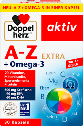 AZ + Omega-3 Extra Capsules 30 stuks, 45 g