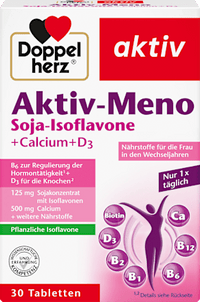 Aktiv-Meno Soja-isoflavonen + Calcium + Vitamine D3 Tabletten 30 stuks, 52,1 g
